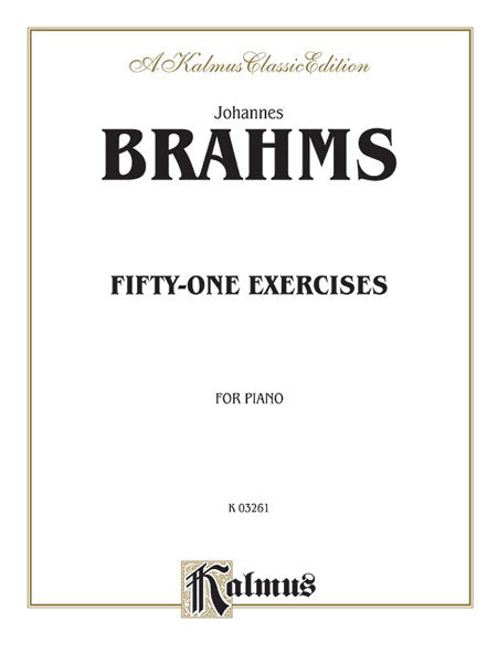 Brahms – Fifty-One Exercises – Piano