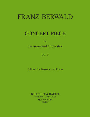 Berwald, ed. Walker – Concert Piece, Op. 2 – Bassoon and Piano