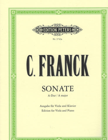 Franck, arr. Schmidt – Sonata in A Major – Viola and Piano