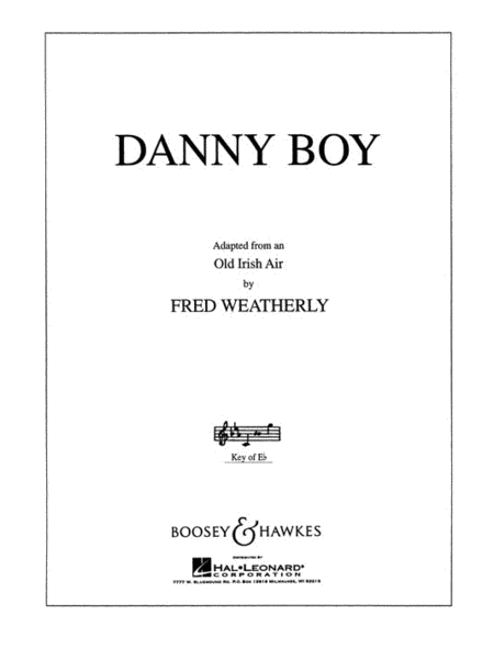 Weatherley - Danny Boy (Eb Major) - Medium/High Voice and Piano