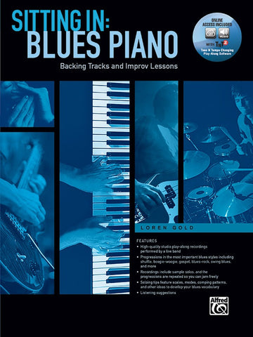 Gold - Sitting In: Blues Piano - Jazz Piano Method (with DVD)