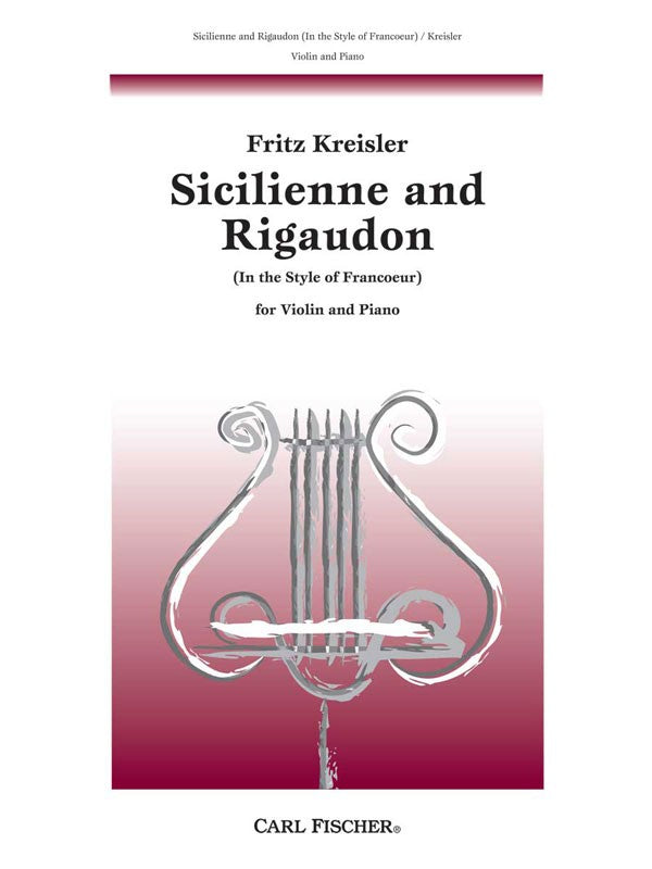 Kreisler - Sicilienne and Rigaudon - Violin and Piano