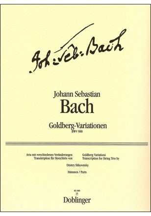 Bach - Goldberg Variations, BWV 988 - Violin, Viola, Cello