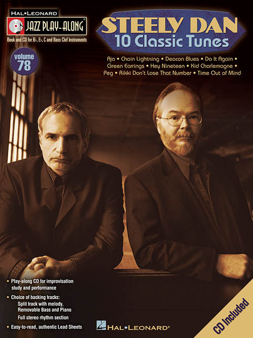 Hal Leonard's Jazz Play-Along, Vol. 78: Steely Dan (w/CD) - Piano, Vocal, Guitar or Bb, C, or Eb Instrument