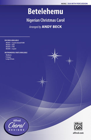 Beck, arr. - Betelehemu - SSA and Percussion