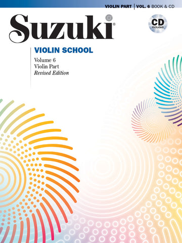 Suzuki Violin School: Vol. 6 (Revised) w/CD - Violin Method