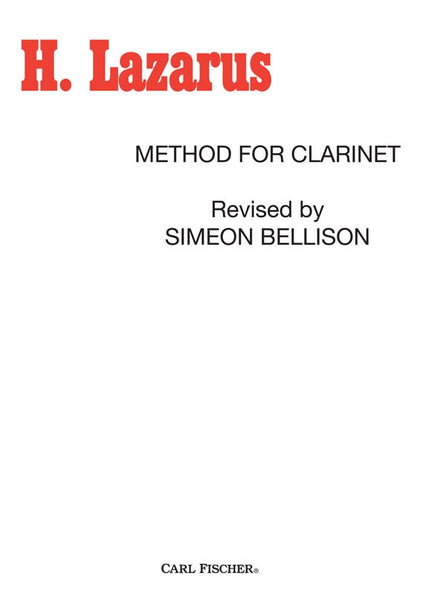 Lazarus, ed. Bellison – Method for Clarinet, Book 2 – Clarinet Method