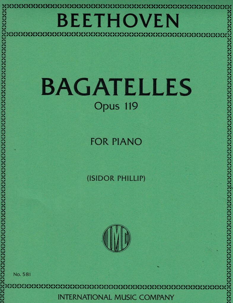 Beethoven – Bagatelles, Op. 119 – Piano