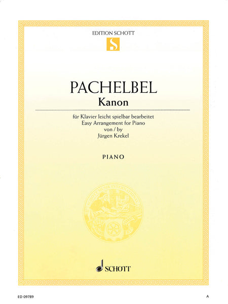 Pachelbel, arr. Krekel - Canon and Gigue in D - Easy Piano