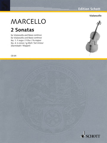 Marcello – Two Sonatas: No. 1 in F Major and No. 4 in G Minor – Cello and Continuo