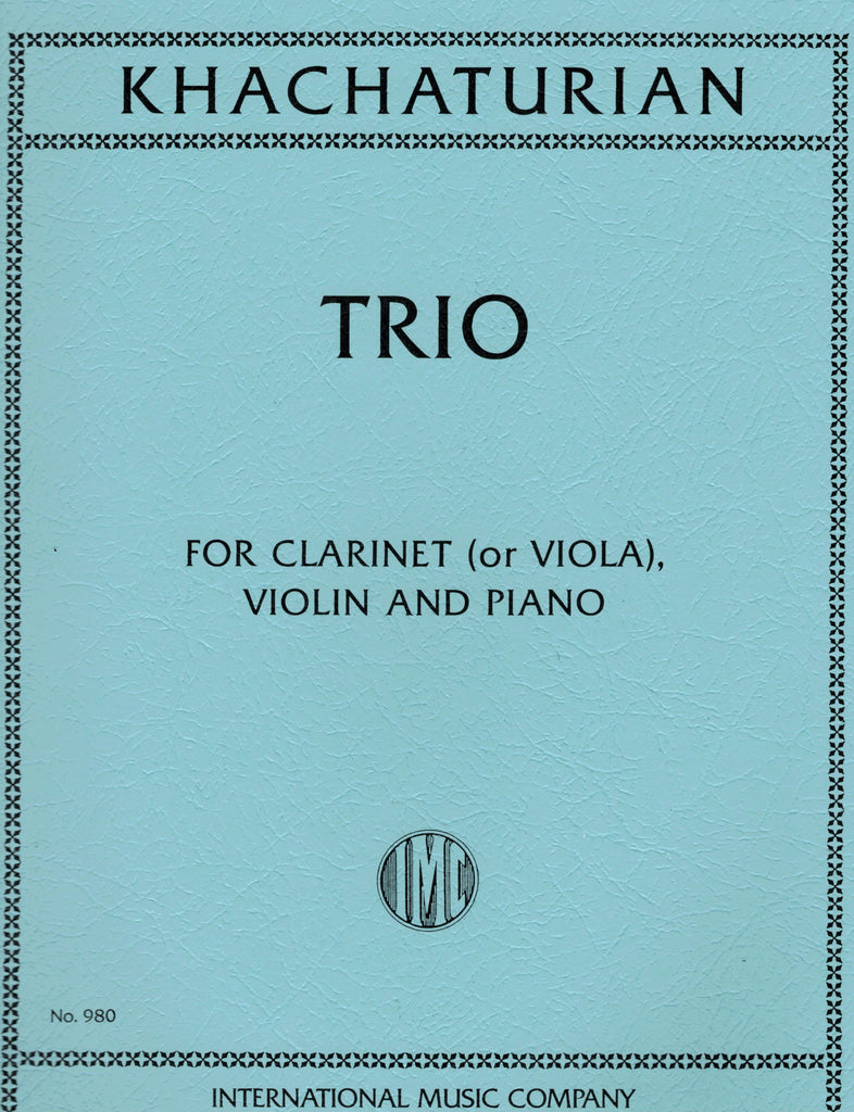 Khachaturian - Trio for Clarinet (or Viola), Violin, and Piano
