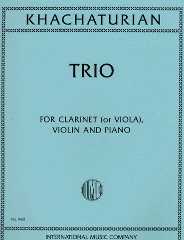 Khachaturian - Trio for Clarinet (or Viola), Violin, and Piano