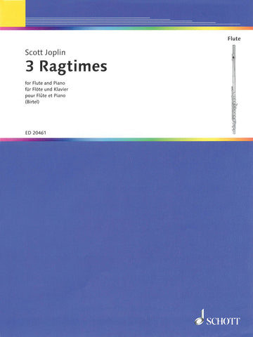 Joplin, arr. Birtel – 3 Ragtimes – Flute and Piano