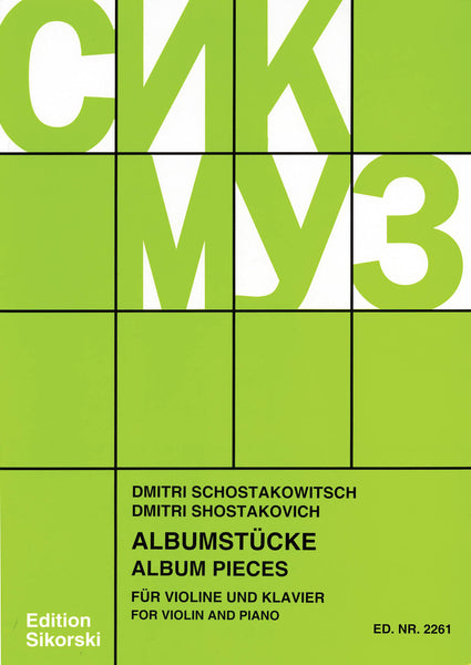 Shostakovich - Album Pieces - Violin and Piano