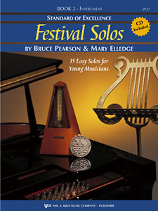 Pearson and Elledge - Standard of Excellence: Festival Solos, Book 2 (w/CD) - Baritone B.C.