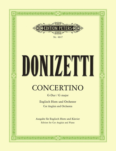 Donizetti, ed. Meylan - Concertino - Oboe (English Horn) and Piano