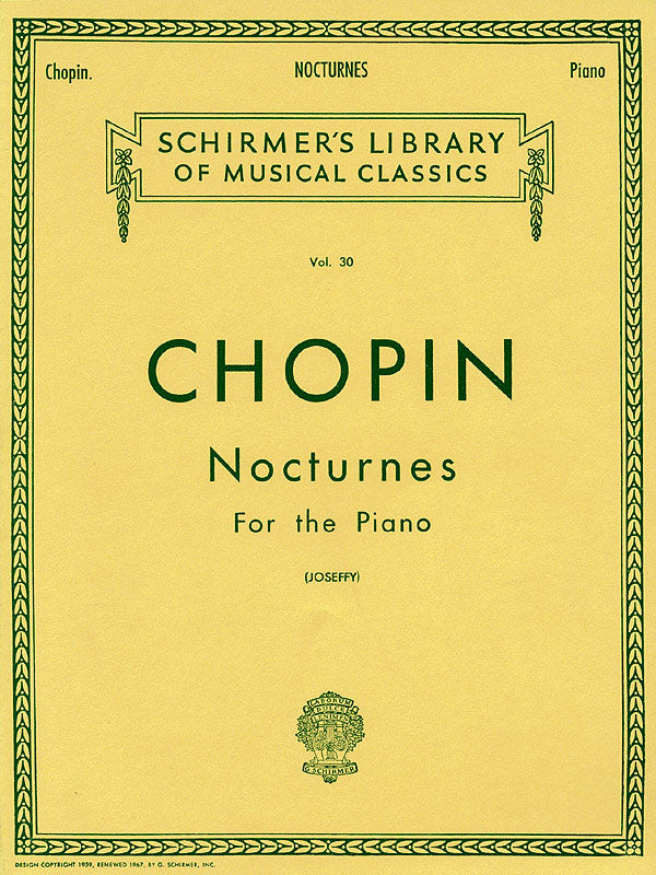 Chopin, ed. Joseffy – Nocturnes – Piano