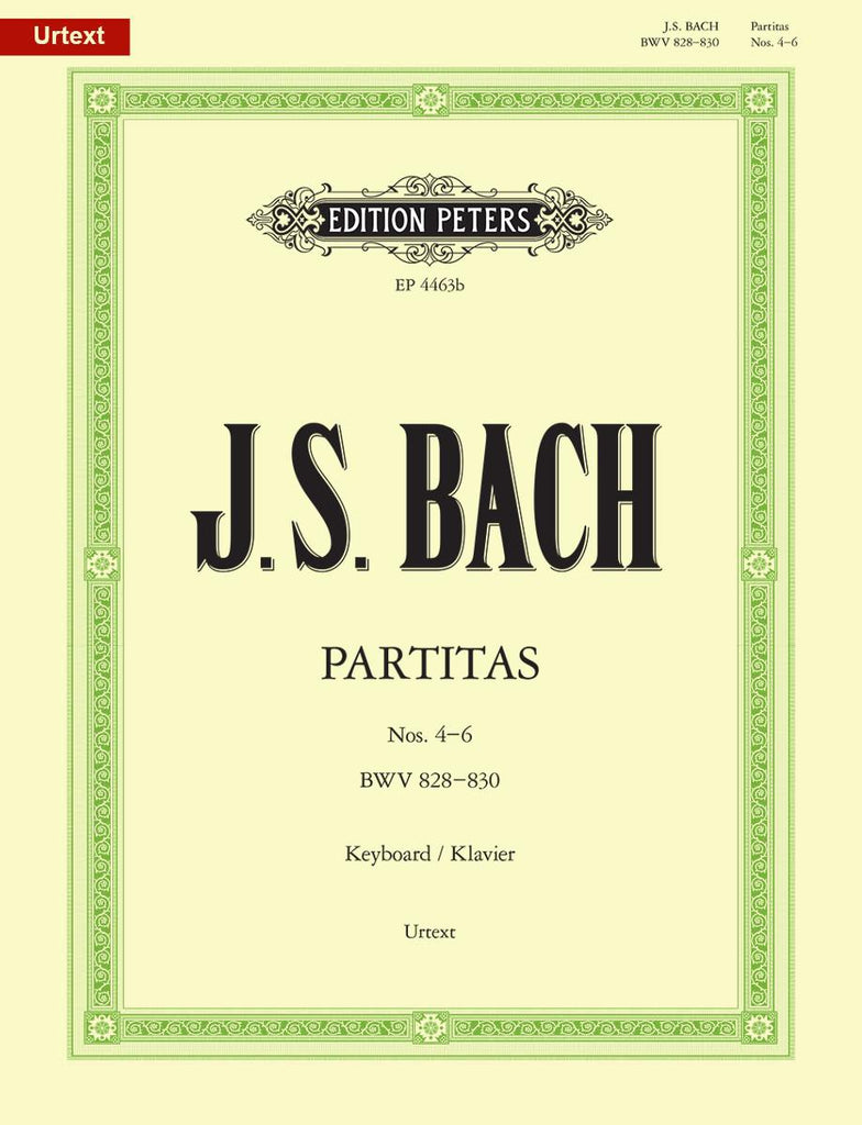 Bach, ed. Soldan – Partitas 4-6, BWV 828-830 – Piano