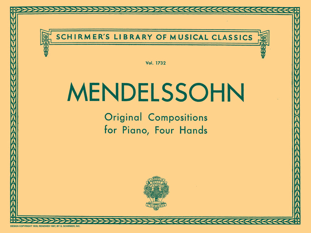 Mendelssohn - Original Compositions - Piano, 4 Hands