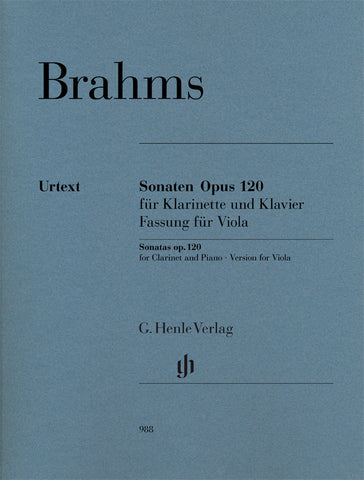 Brahms - Sonatas, Op. 120 - Viola and Piano