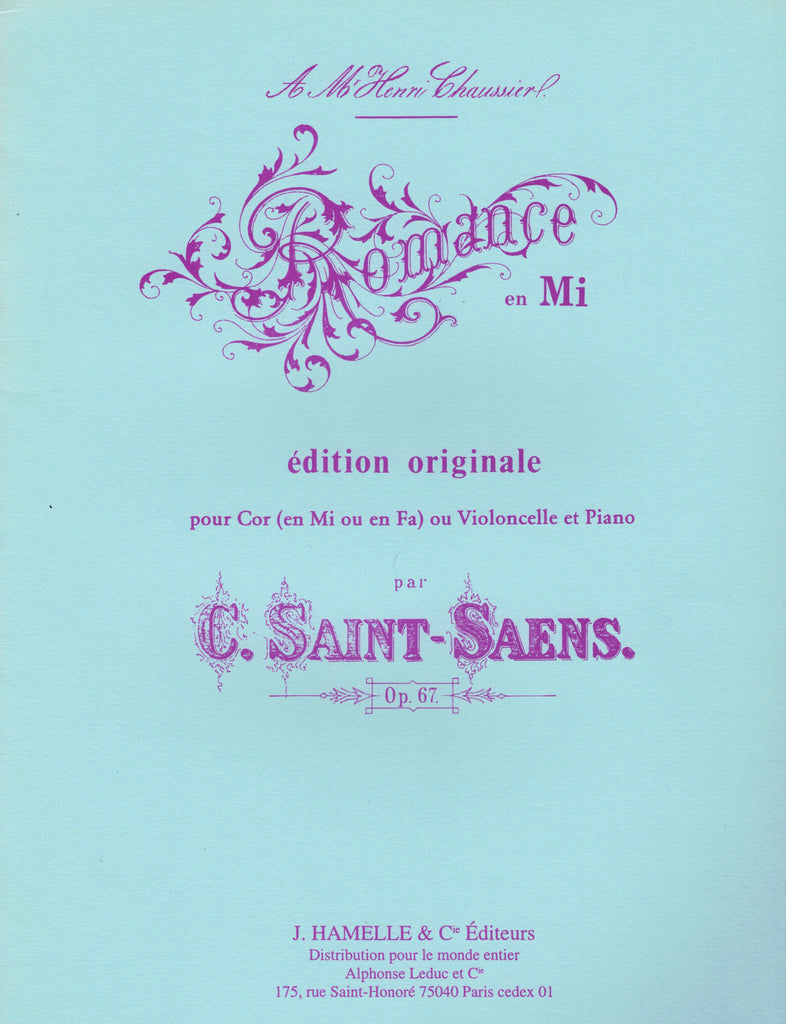 Saint-Saens - Romance in Mi, Op. 67 - Horn and Piano