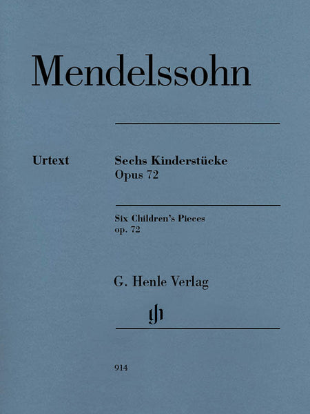 Mendelssohn, ed. Jost – Six Children's Pieces, Op. 72 – Piano