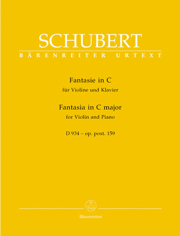 Schubert - Fantasie in C, D.934 (Op.159) - Violin and Piano
