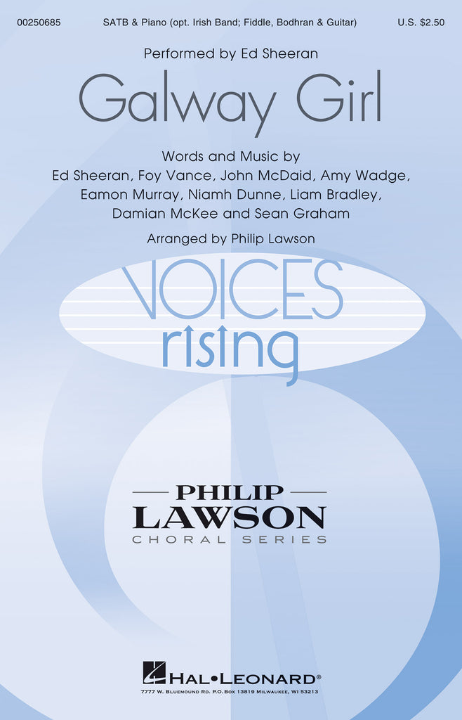 Sheeran, arr. Lawson - Galway Girl - SATB and Piano