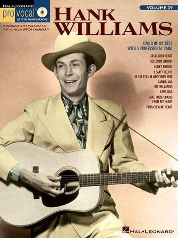 Williams – Hal Leonard's Pro Vocal Men, Vol. 39: Hank Williams (w/CD) – Voice