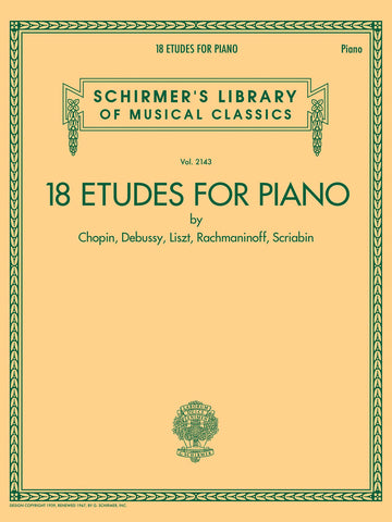 Various – 18 Etudes for Piano – Piano