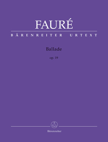 Faure - Ballade for Piano Op. 19 N 56a - Piano