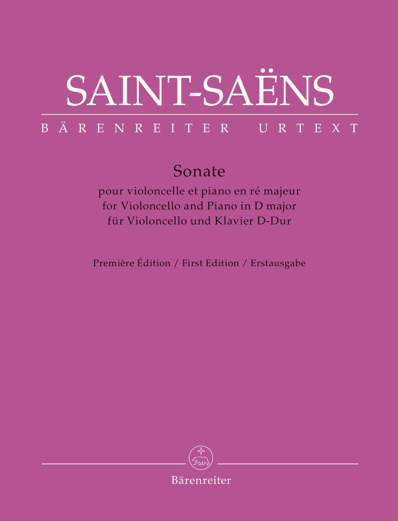 Saint-Saens - Sonata in D Major - Cello and Piano