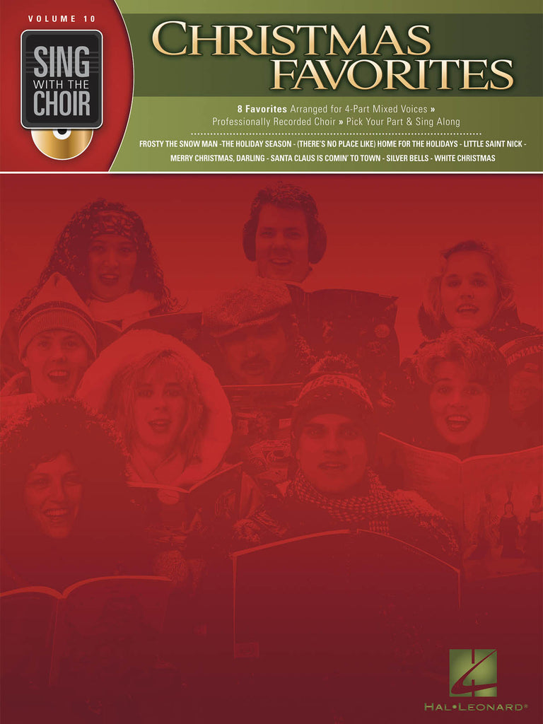 Hal Leonard's Sing With the Choir, Vol. 10: Christmas Favorites (w/CD) - Choral