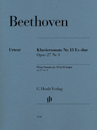 Beethoven, ed. Gertsch & Perahia- Sonata No. 13 E-flat Major Op. 27 No. 1- Piano