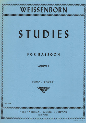 Weissenborn, ed. Kovar – Studies for Bassoon, Vol. 1 – Bassoon Method