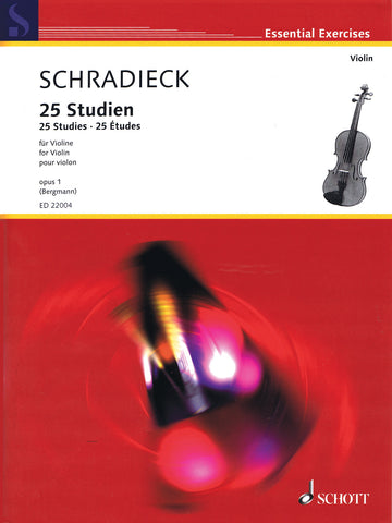 Schradieck - 25 Etudes, Op. 1 - Violin