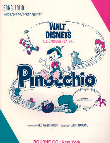 Harline – Pinocchio – Piano, Vocal, Guitar