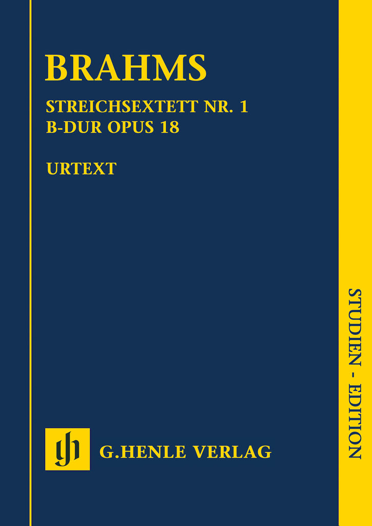 Brahms – String Sextet No. 1 in Bb Major, Op. 18 – Study Score