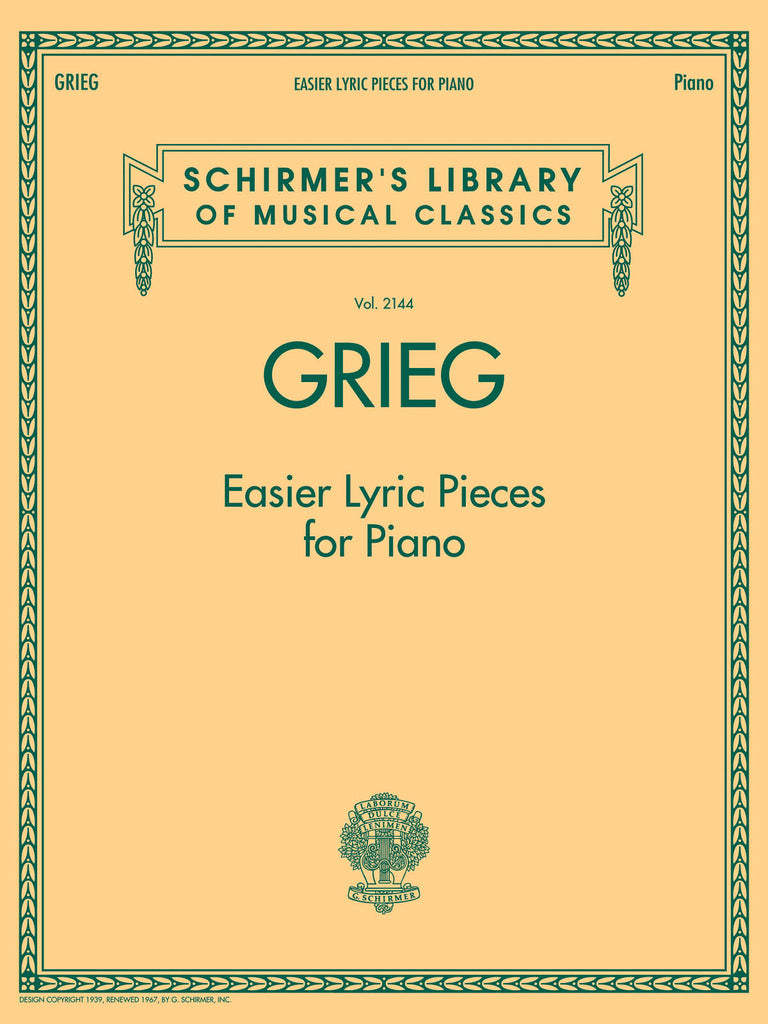 Grieg – Easier Lyric Pieces – Piano