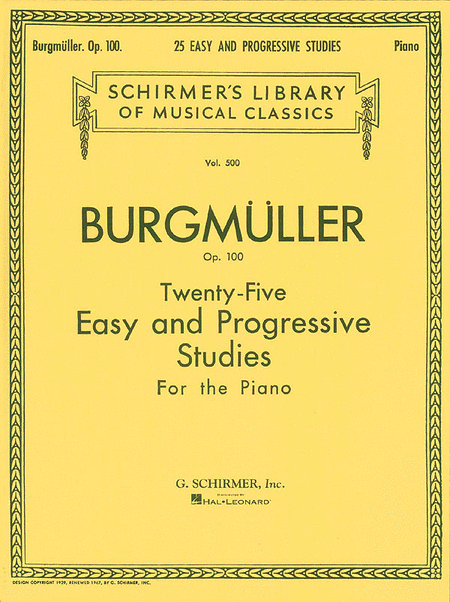 Burgmuller, ed. Oesterle – 25 Easy and Progressive Studies, Op. 100 – Piano
