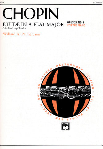 Chopin, ed. Palmer – Etude in Ab Major, Op. 25/1 – Piano