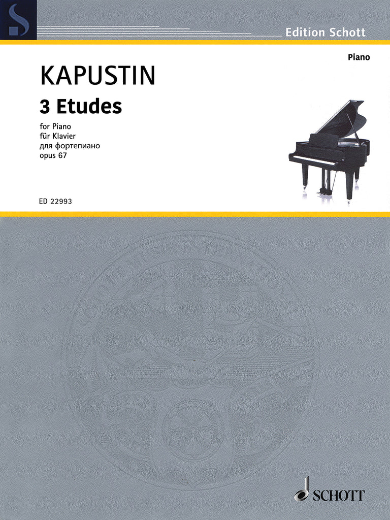 Kapustin – 3 Etudes, Op. 67 – Piano