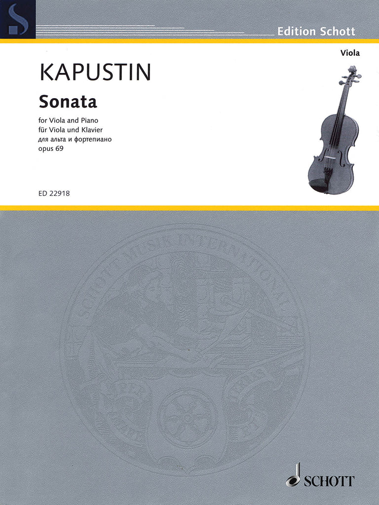 Kapustin – Sonata, Op. 69 – Viola and Piano