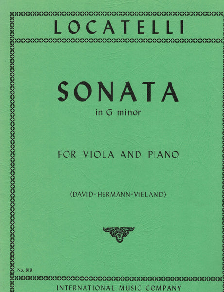Locatelli, eds. David, Hermann, and Vieland - Sonata in G Major - Viola and Piano