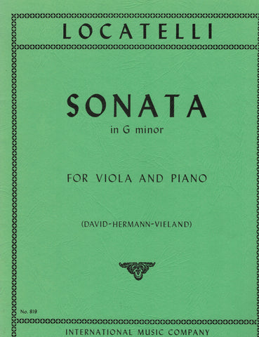 Locatelli, eds. David, Hermann, and Vieland - Sonata in G Major - Viola and Piano