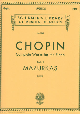 Chopin, ed. Mikuli – Mazurkas – Piano