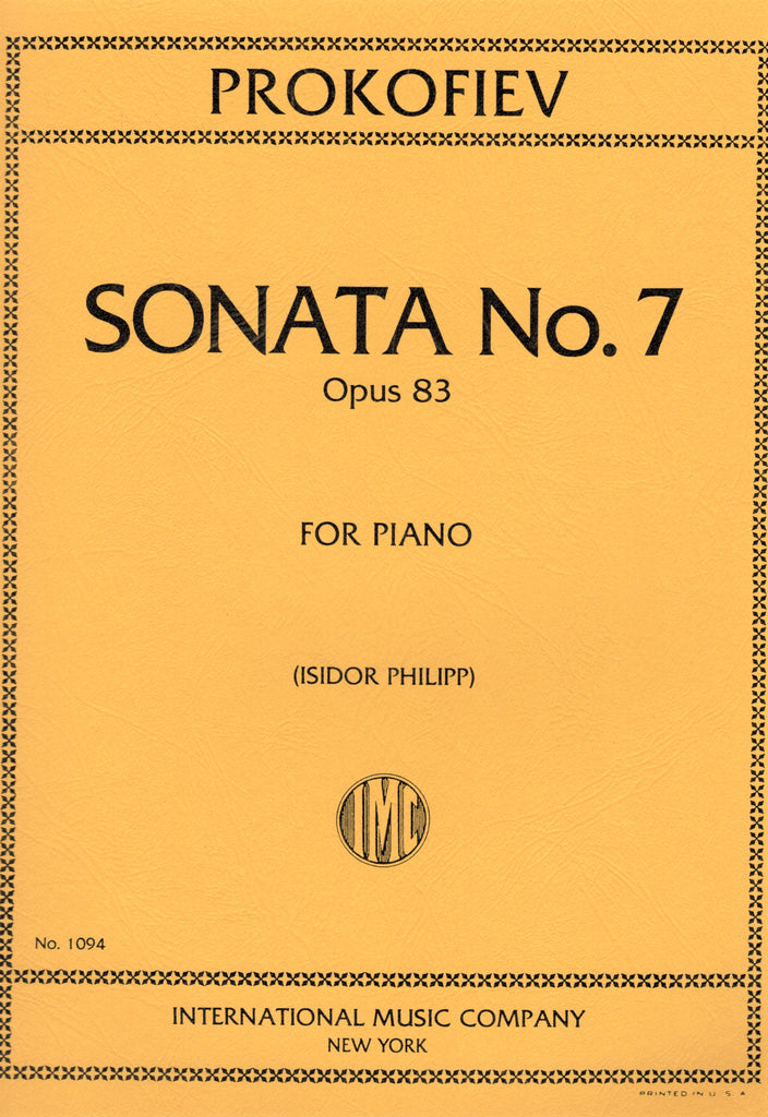 Prokofiev, ed. Philipp – Sonata No. 7, Op. 83 – Piano