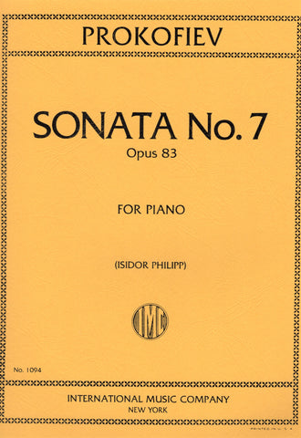 Prokofiev, ed. Philipp – Sonata No. 7, Op. 83 – Piano