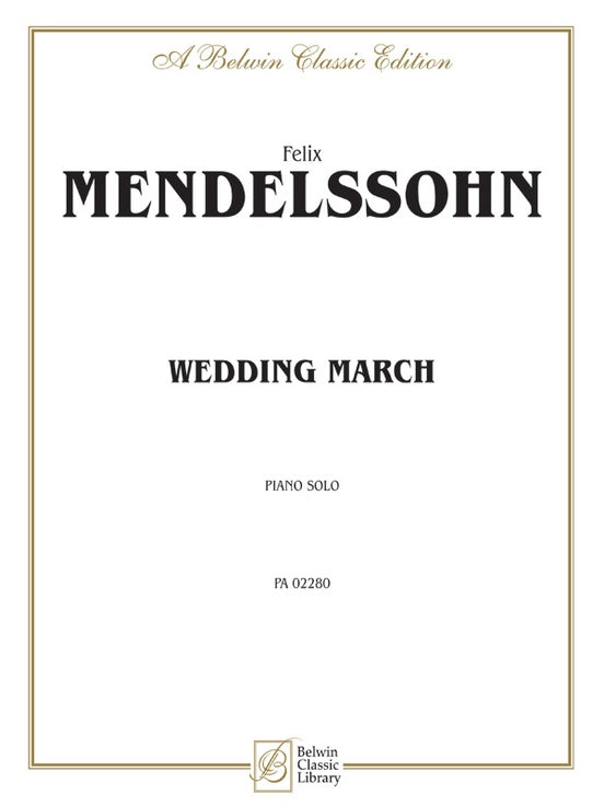 Mendelssohn – Wedding March – Piano