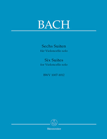 Bach, ed. Wenzinger - Six Suites for Violoncello solo BWV 1007-1012 - Cello Solo